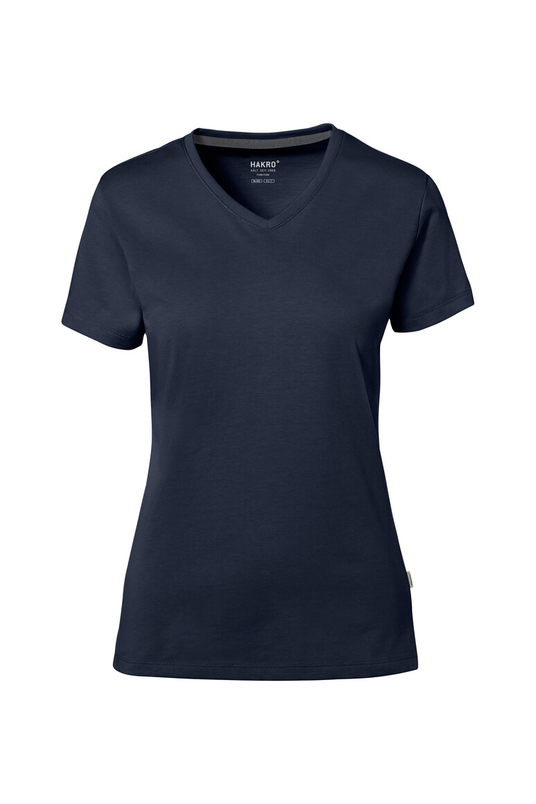 0169 HAKRO COTTON TEC® Damen V-Shirt